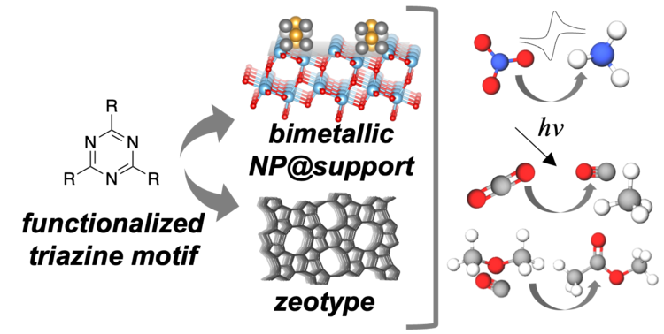 triazine motif facilitates catalyst synthesis for various redox reactions